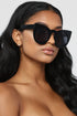 Big Cat Eyes Sunglasses - Black