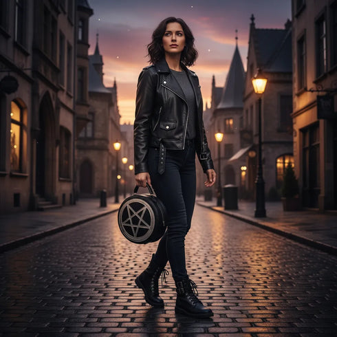 Silver Pentagram Handbag