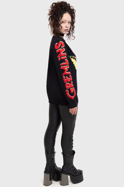 Gremlin Stripe Knit Sweater Unisex