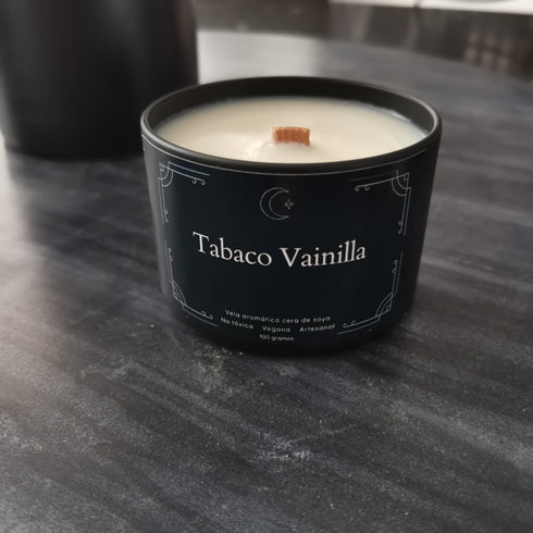 Vela Aromática - Tabaco Vainilla - Colección Noche Eterna