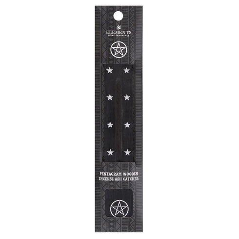 PENTAGRAM WOODEN INCENSE ASH CATCHER