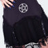 Pentagram Mini Skirt With Net Overlayed
