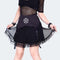 Pentagram Mini Skirt With Net Overlayed