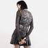 Skeleton Mesh Crop Shirt