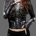Skeleton Mesh Crop Shirt