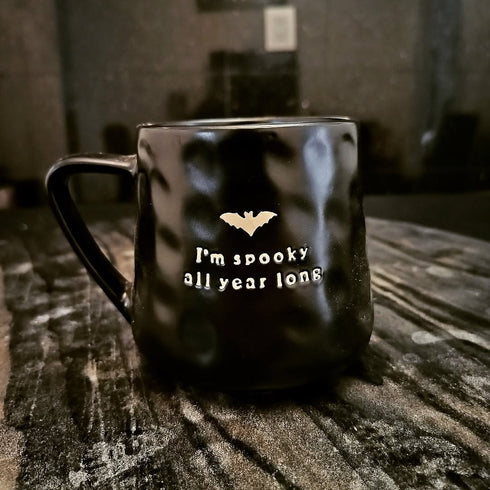 Taza Goth Vibes "I'm Spooky All Year Long"