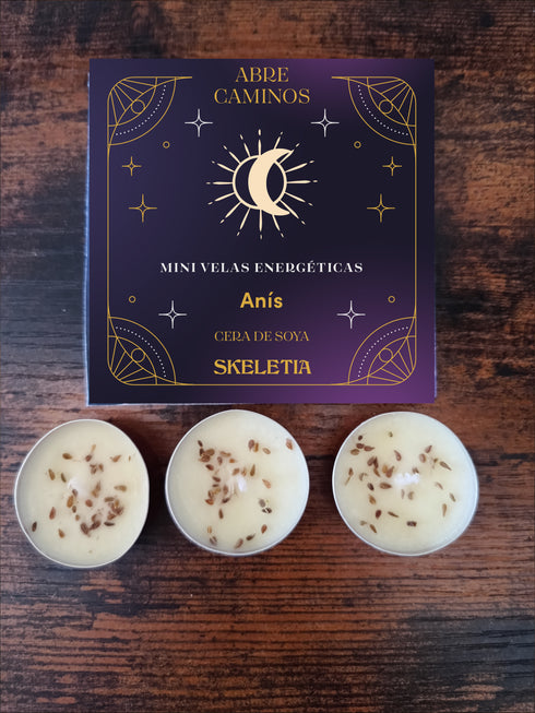 Mini Velas Energéticas - Abre Caminos - Anís
