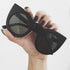 Big Cat Eyes Sunglasses - Mate Black
