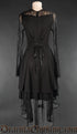 BLACK LACE ASYMMETRICAL DRESS