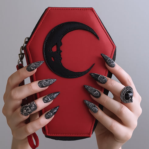 Cartera Ataúd y Luna - Sangre