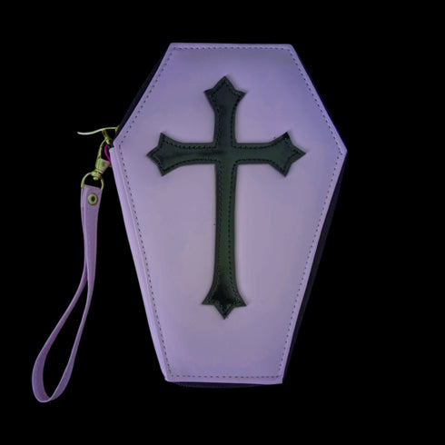 Cartera Ataúd y Cruz - Lavanda