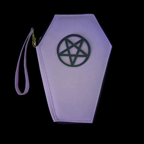 Cartera Ataúd y Pentagrama - Lavanda