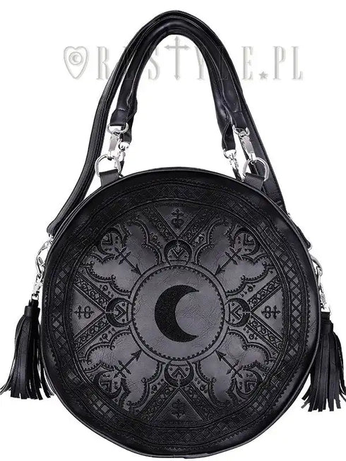 HENNA BLACK ROUND BAG