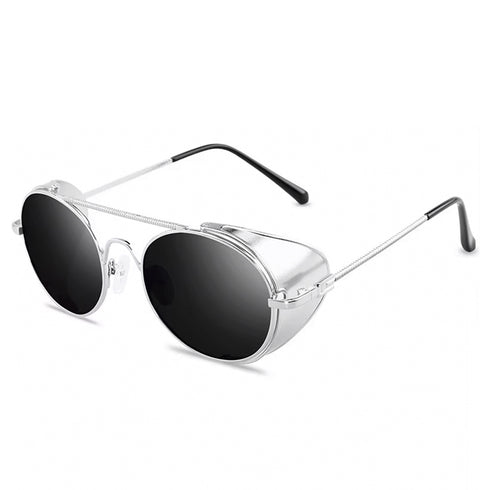 Steampunk Silver Sunglasses