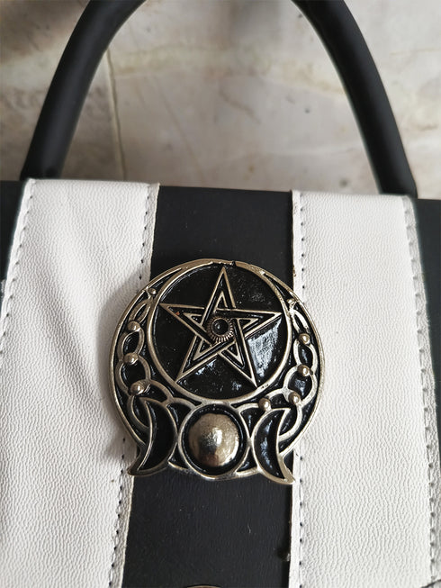 Triple Moon Stripes Handbag