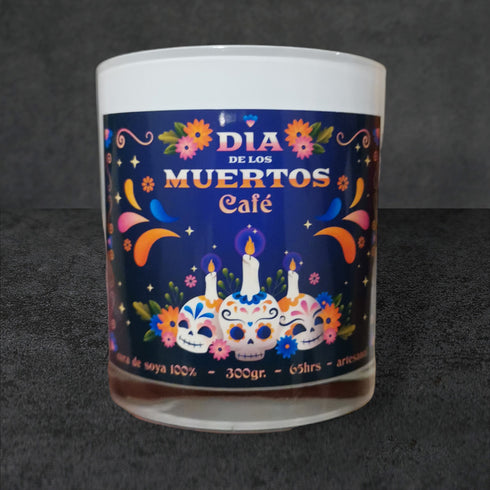 Vela aromática - Café - Colección Día de los Muertos
