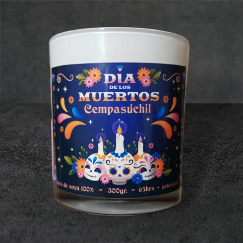 Vela aromática - Cempasúchil - Colección Día de los Muertos