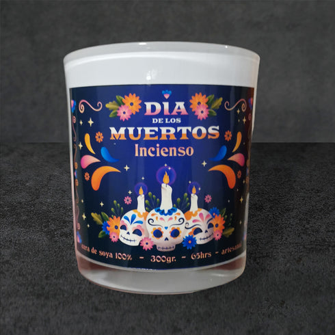 Vela aromática - Incienso - Colección Día de los Muertos