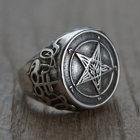 All Hail Baphomet Ring