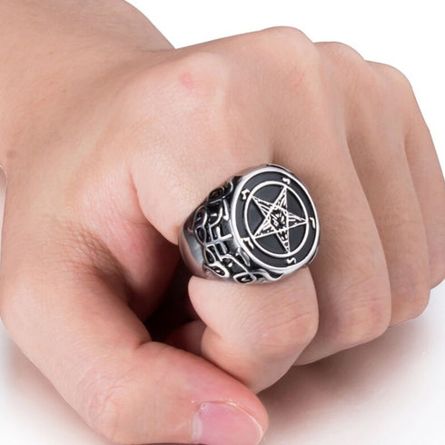 All Hail Baphomet Ring