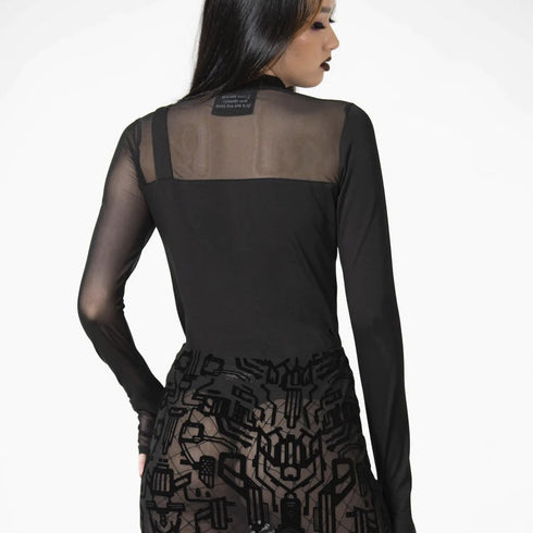 DARK REALITY MESH TOP