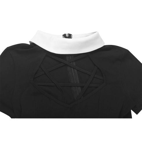 Vestido escote de pentagrama