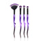 Pro Set Cosmetic Makeup Brushes 4pcs - Purple