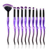 Pro Set Cosmetic Makeup Brushes 10pcs - Purple