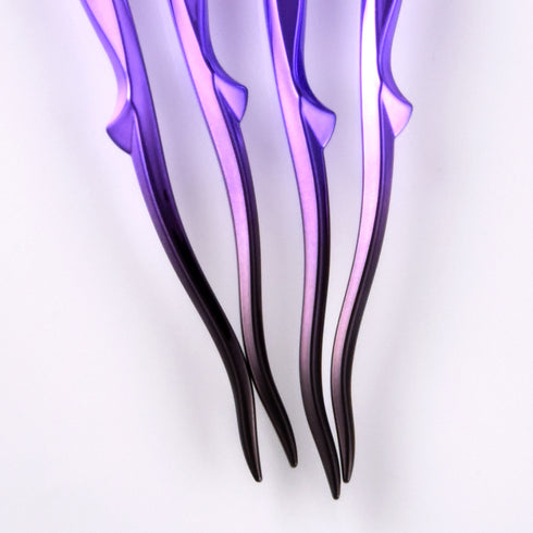 Pro Set Cosmetic Makeup Brushes 4pcs - Purple