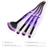Pro Set Cosmetic Makeup Brushes 4pcs - Purple