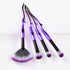 Pro Set Cosmetic Makeup Brushes 4pcs - Purple