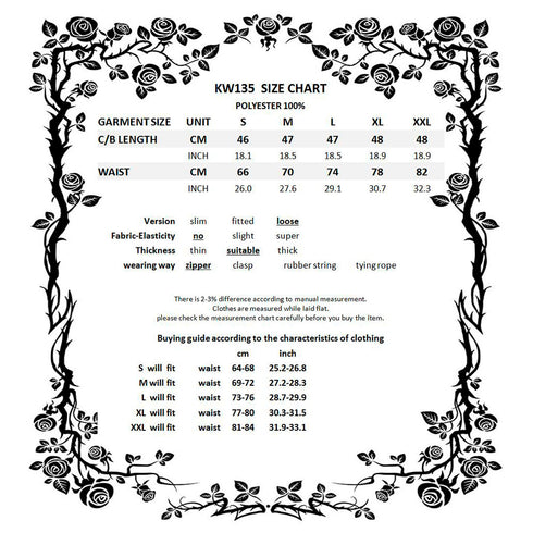 Punk red big pin pleated plaid skirt KW135RD