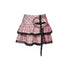 Millennium hottie metal rock heart pink gird skirt KW189