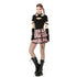 Millennium hottie metal rock heart pink gird skirt KW189
