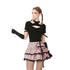 Millennium hottie metal rock heart pink gird skirt KW189