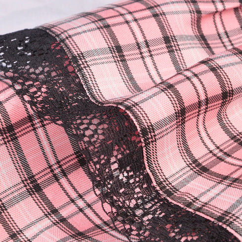 Millennium hottie metal rock heart pink gird skirt KW189