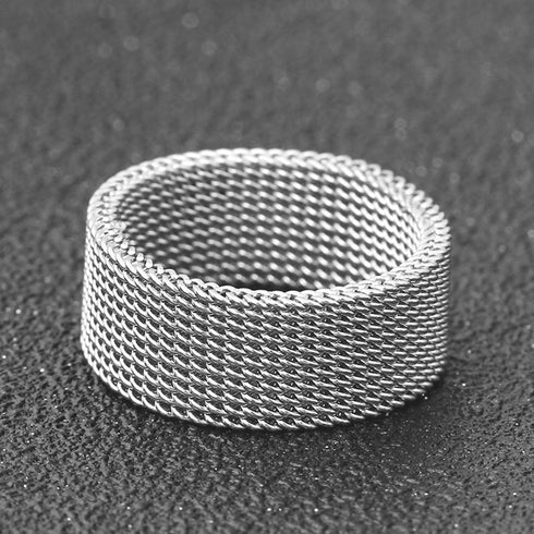 Mesh Ring Silver