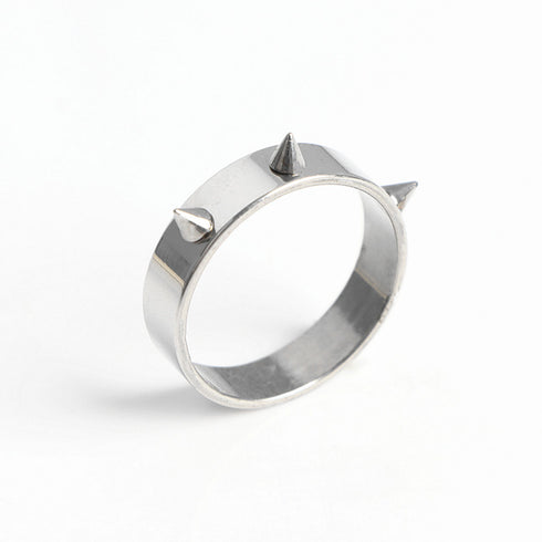 Spikes Crown Ring Silver
